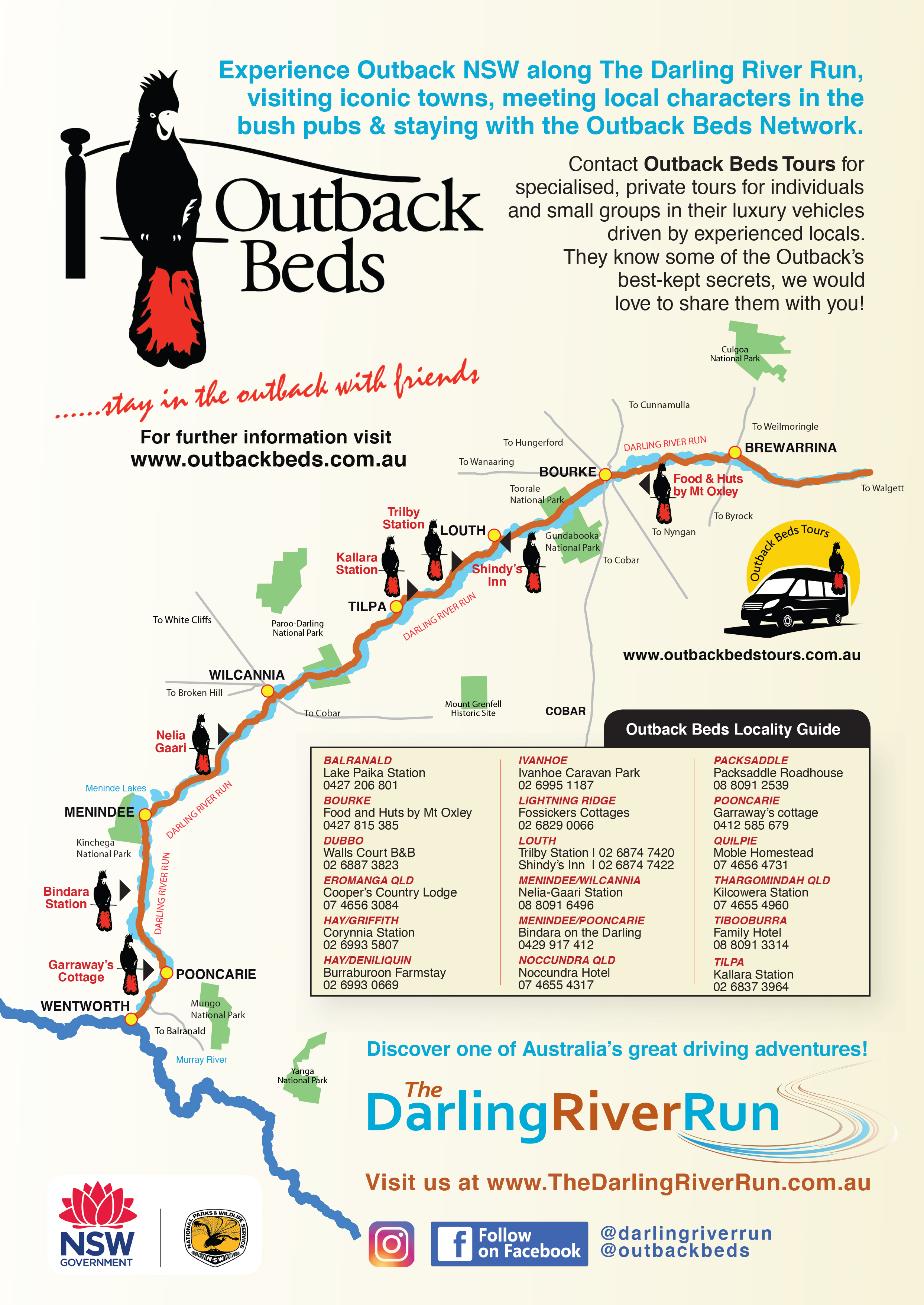 Darling River Run Map History Of The Shire